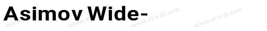 Asimov Wide字体转换
